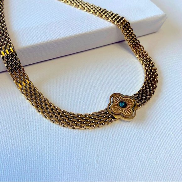 18K Gold Plated Coarse Chains Necklace - Picture 6 of 7